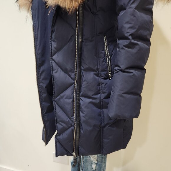 💥HOT ITEM!💥MACKAGE TRISH Down Coat w/ Asiatic Racoon & Rabbit Fur in Ink - Picture 14 of 16
